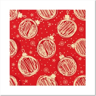 Christmas decoration balls Posters and Art